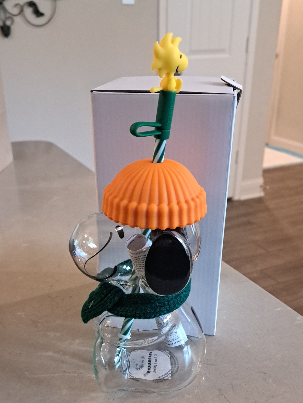 NWT Starbucks + Snoopy Glass Tumbler